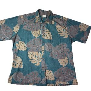 COOKE STREET Honolulu Tropical‎ Aloha Hawaiian Shirt Mens Large